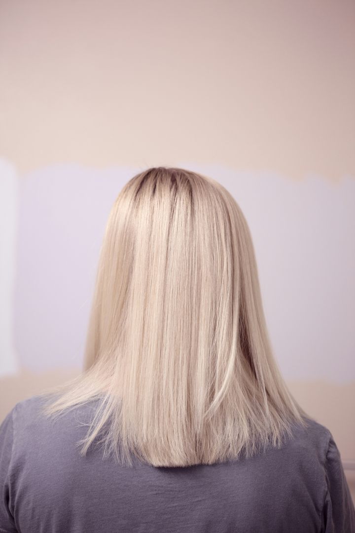 Long layered brunette with highlights